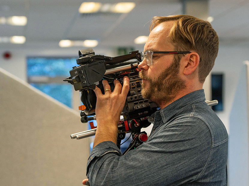 Behold the videographer