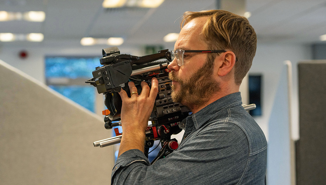 Behold the videographer